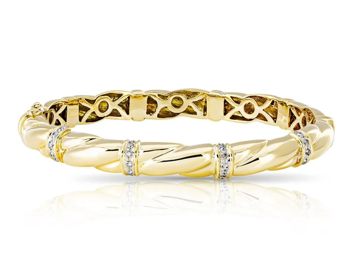 Diamond Set Bangle