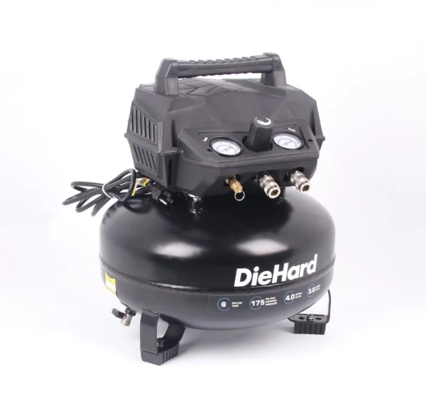 DieHard 6-Gallons Single Stage Portable Corded Electric Pancake Air Compressor