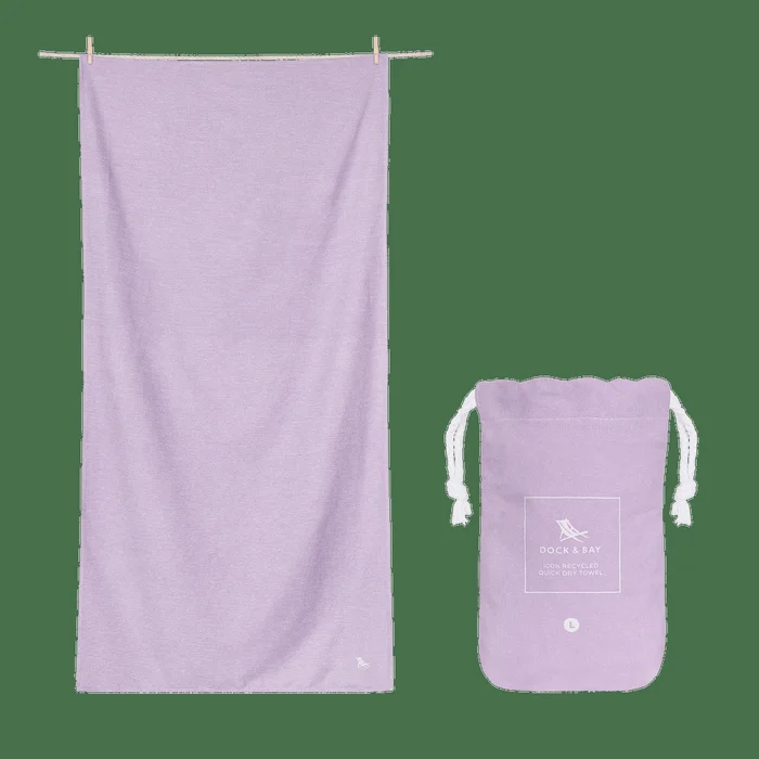 Dock & Bay Essential Towels All Rounder Camping & Yoga – Meadow Lilac