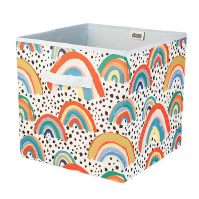 Eleanor Bowmer Square Storage Box Rainbow