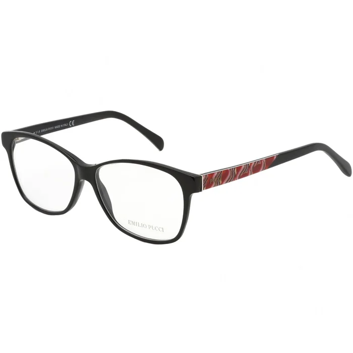Emilio Pucci Women’s Eyeglasses – Shiny Black Butterfly Shaped Frame | EP5034 001