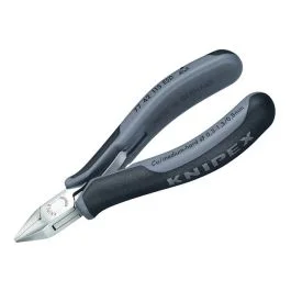 ESD Electronics Diagonal Cutters – Pointed Head Flush Cut Non Bevelled 115mm by Knipex – 77 42 115 ESD