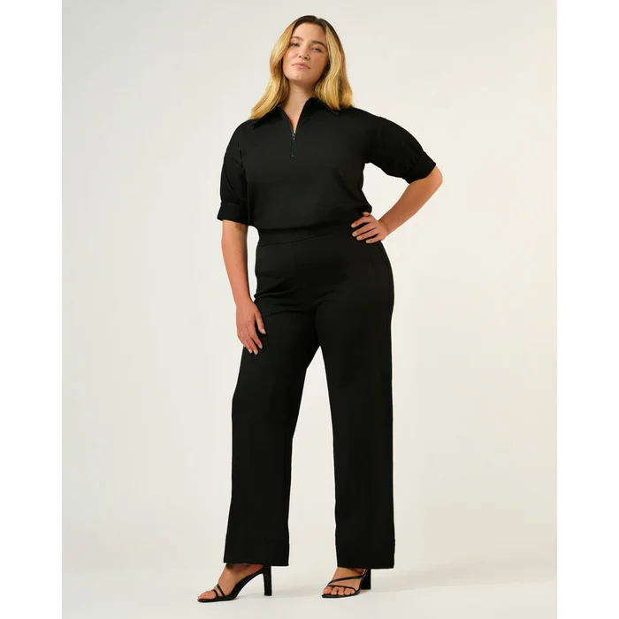 Estelle Jolene Straight Leg Pant in Black