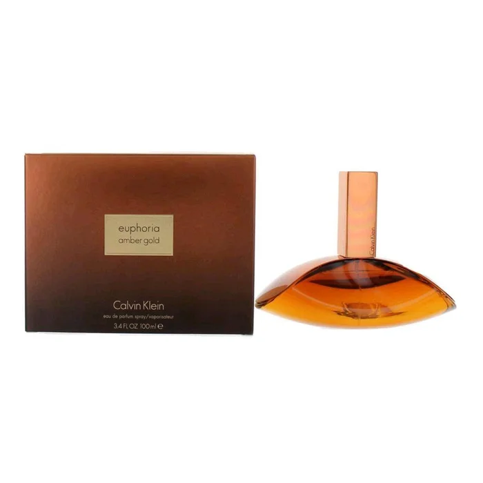 Euphoria Amber Gold by Calvin Klein, 3.4 oz Eau De Parfum Spray for Women