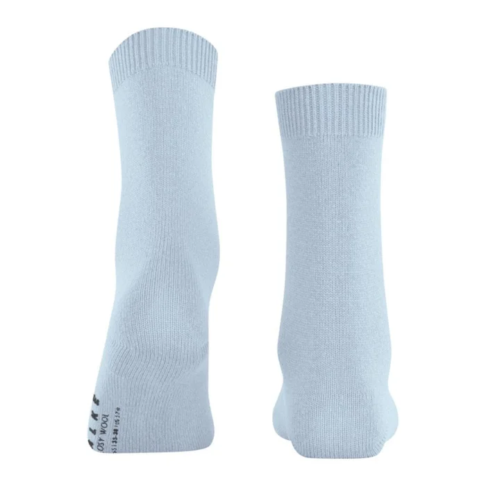 FALKE Cosy Wool Socks With Virgin Wool & Cashmere In Light Blue