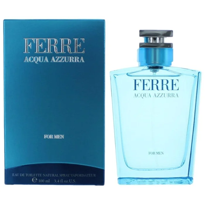 Ferre Acqua Azzurra by Gianfranco Ferre, 3.4 oz Eau De Toilette Spray for Men