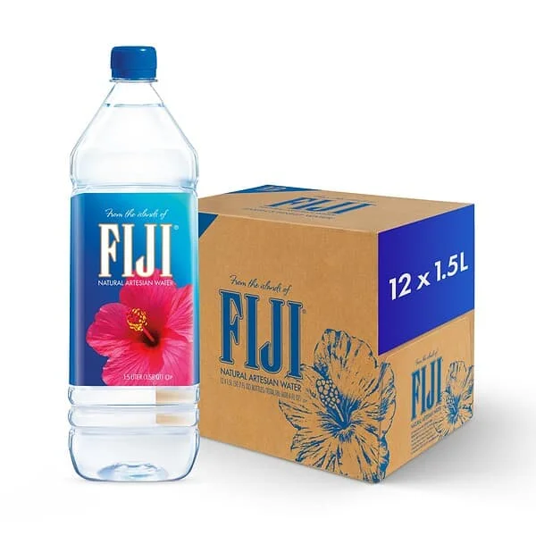 FIJI Natural Artesian Bottled Water 1.5 Liters / 50.7 Fl Ounce (Pack of 12) – Natural Electrolytes