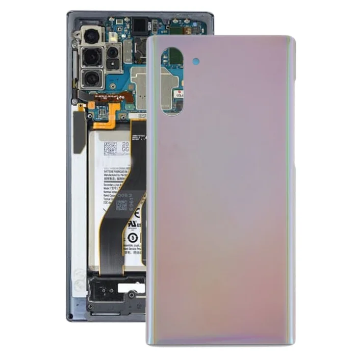 For Galaxy Note 10 Battery Back Cover (Silver)