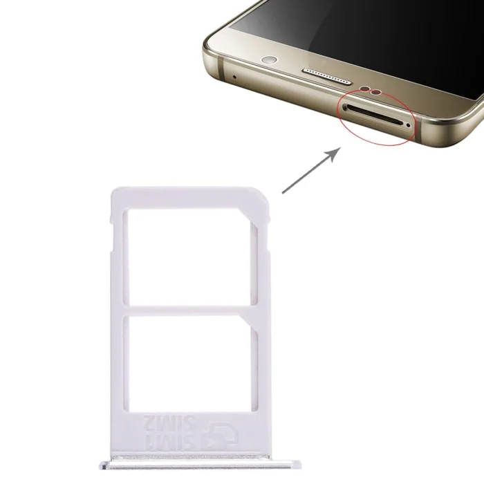 For Galaxy Note 5 / N920 2 SIM Card Tray(White)