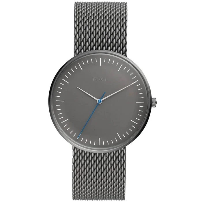 Fossil Men’s Quartz Watch – The Essentialist Grey Dial Grey Mesh Bracelet | FS5470