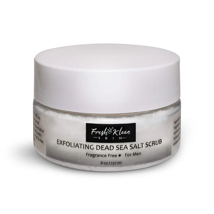 Fresh Klean Skin Men’s Exfoliating Dead Sea Salt Scrub 8oz