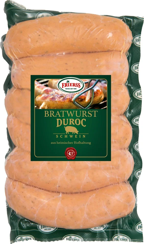 FRIERSS DUROC Pork Bratwurst, 6 Pieces, 450 g