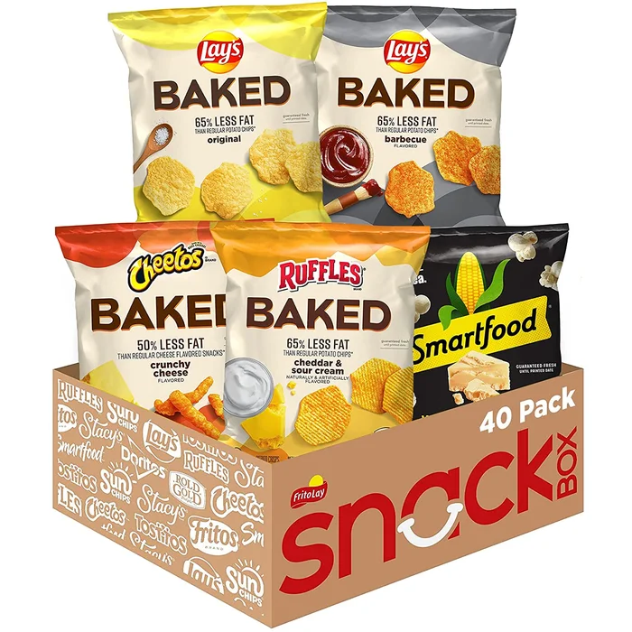 Frito-Lay Baked & Popped Mix Variety Pack, Pack of 40