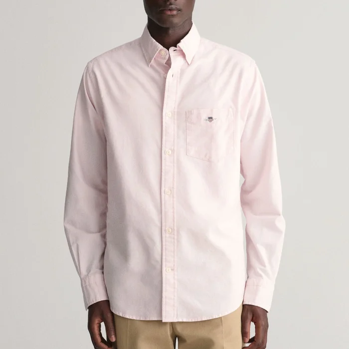 GANT Regular Fit Oxford Shirt In Light Pink