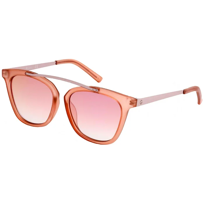 Guess By Guess Unisex Sunglasses – Full Rim Pink Plastic Cat Eye Frame | GG1154 73U
