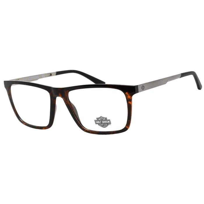 Harley Davidson Men’s Eyeglasses – Clear Demo Lens Dark Havana Frame | HD0920 052