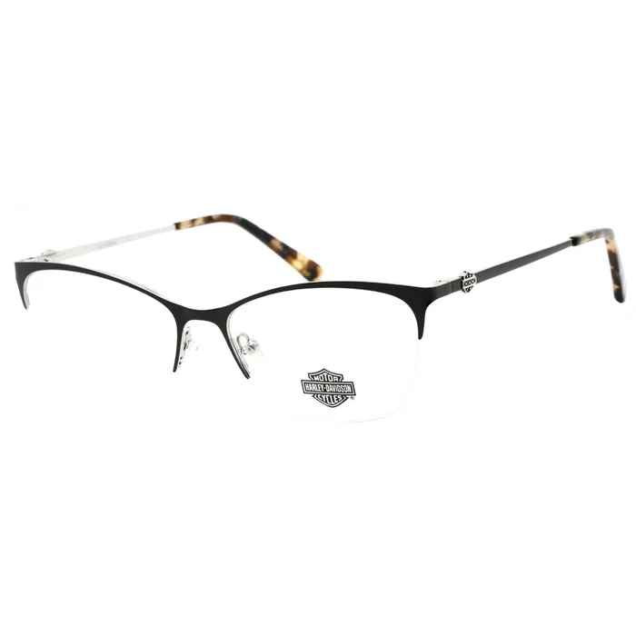 Harley Davidson Women’s Eyeglasses – Clear Demo Lens Shiny Black Frame | HD0561 001