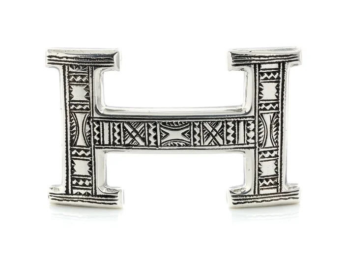 Hermes Tuareg Limited Edition Sterling Silver Belt Buckle
