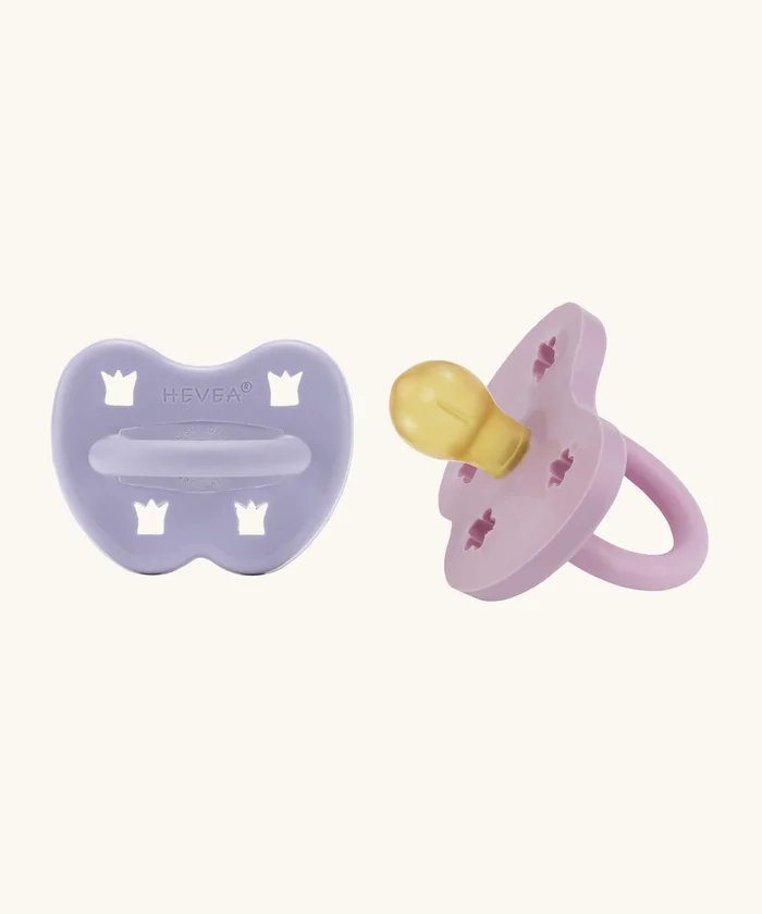 Hevea Round Baby Pacifier – 2 Pack
