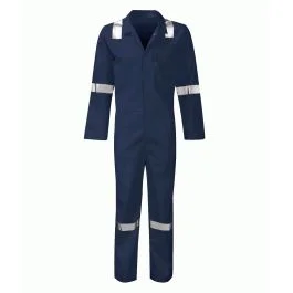 Hi-Vis Navy Flame Retardant Overalls – Large