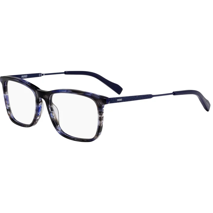 Hugo Boss Orange Men’s Eyeglasses – Clear Lens Striped Blue Frame | Bo 0307 0AVS 00