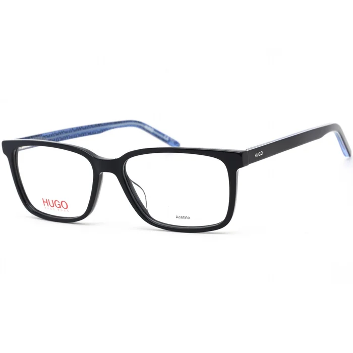 Hugo Men’s Eyeglasses – Clear Demo Lens Black/Blue Acetate Frame | HG 1010 0PJP 00