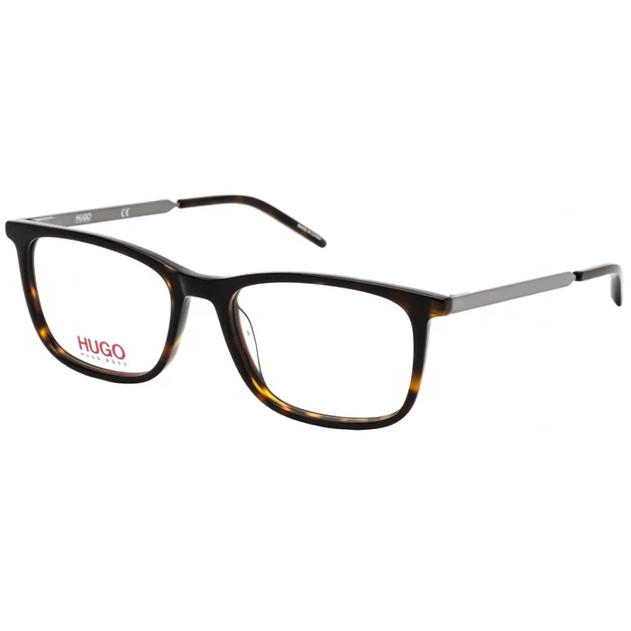 Hugo Men’s Eyeglasses – Clear Lens Havana Acetate Full Rim Frame | HG 1018 0086 00
