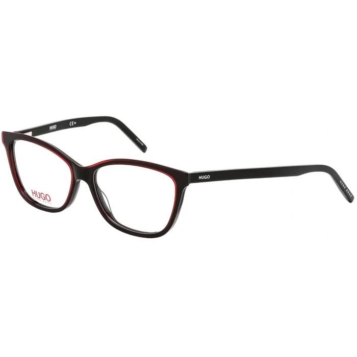 Hugo Women’s Eyeglasses – Clear Lens Square Acetate Full Rim Frame | HG 1053 0OIT 00