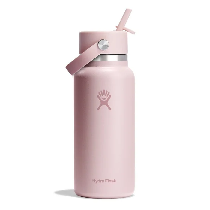 Hydro Flask 32 oz (946 ml) Wide Mouth with Flex Straw Cap In All Trillium