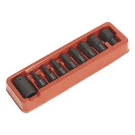 Impact Hex Bit & Holder Set 9pc 1/2″Sq Drive Sealey Part No. AK5609