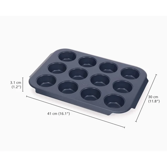 Joseph Joseph Nest™ Bake Non-Stick 12 Cup Muffin Tray In Blue