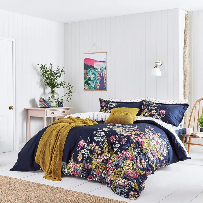 Joules Cambridge Floral Midnight Quilt Set