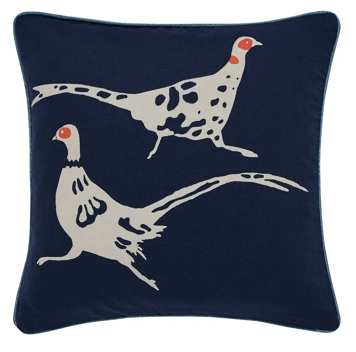 Joules Twilight Pheasant Cushion