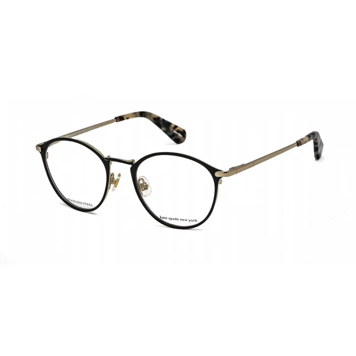 Kate Spade Men’s Eyeglasses – Clear Lens Black/Havana Round Frame | Jalyssa 807 00