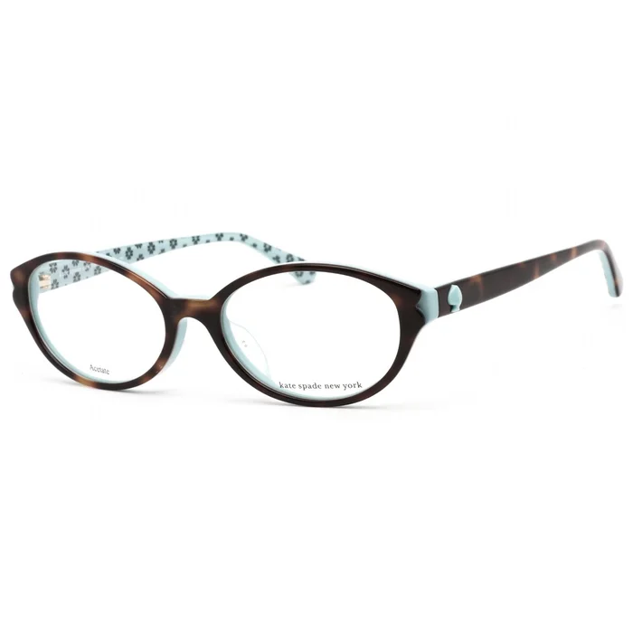 Kate Spade Unisex Eyeglasses – Havana/Light Blue Acetate Frame | Brisbane/F 0086 00