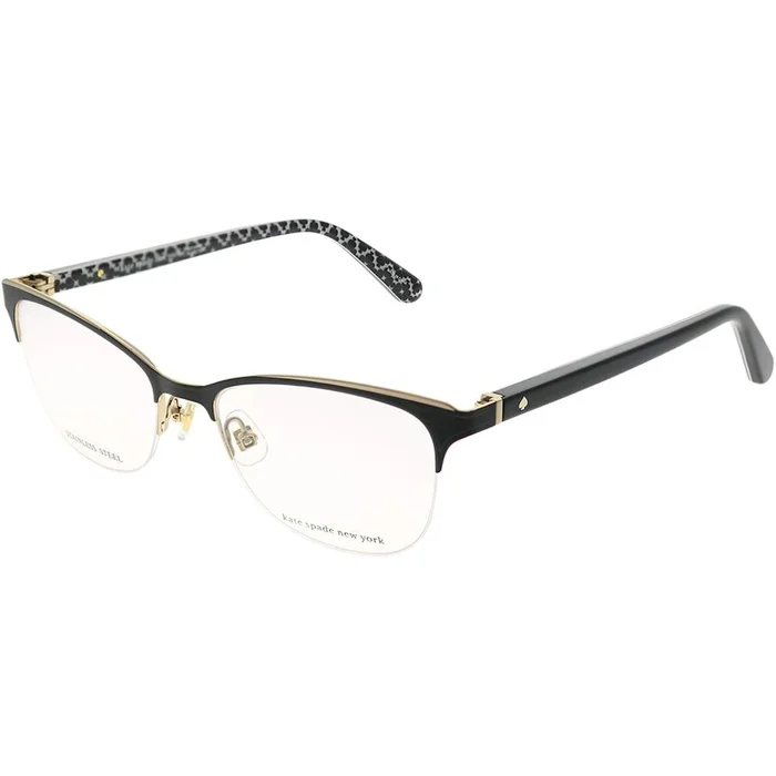 Kate Spade Women’s Eyeglasses – Black Rectangular Metal Frame | KATE SPADE BRIEANA 807