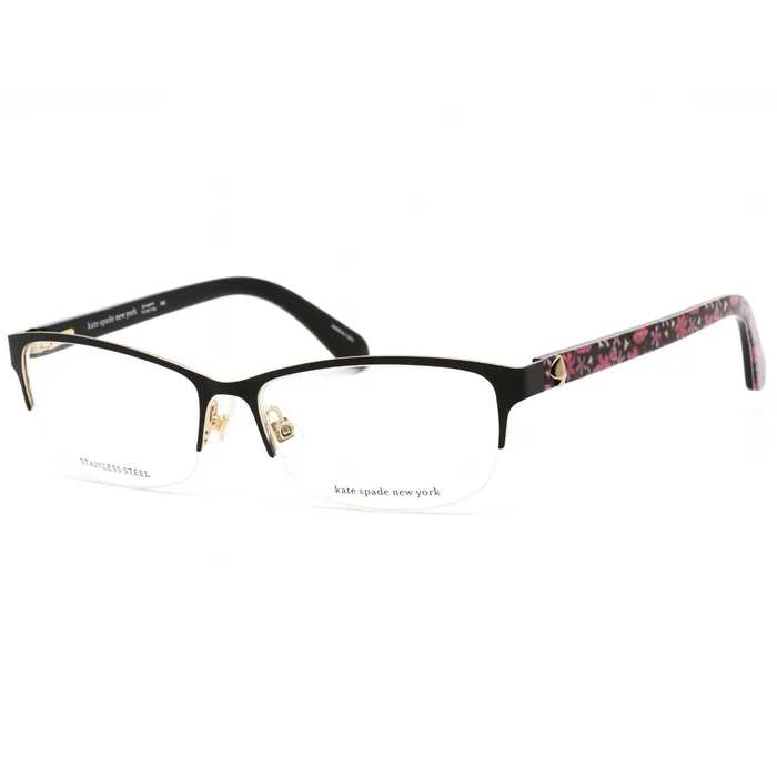 Kate Spade Women’s Eyeglasses – Black Rectangular Shape Metal Frame | Marnie 0807 00