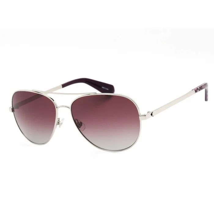 Kate Spade Women’s Sunglasses – Silver Frame Burgundy Grad Lens | AVALINE2/S 0YB7