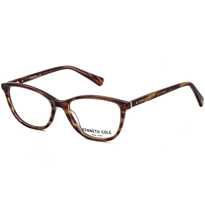 Kenneth Cole New York Women’s Eyeglasses – Full Rim Brown Horn Frame | KC0308 062