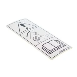Label for Kubota U48-4, U55-4 Mini Excavator – OEM No. RD809 57390