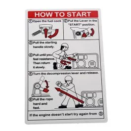 Label for Yanmar L100N, L48N Engines – OEM No. 114210-07130