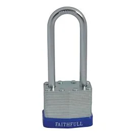 Laminated Steel Padlock 40mm Long Shackle 3 Keys by Faithfull – QC0140-LS