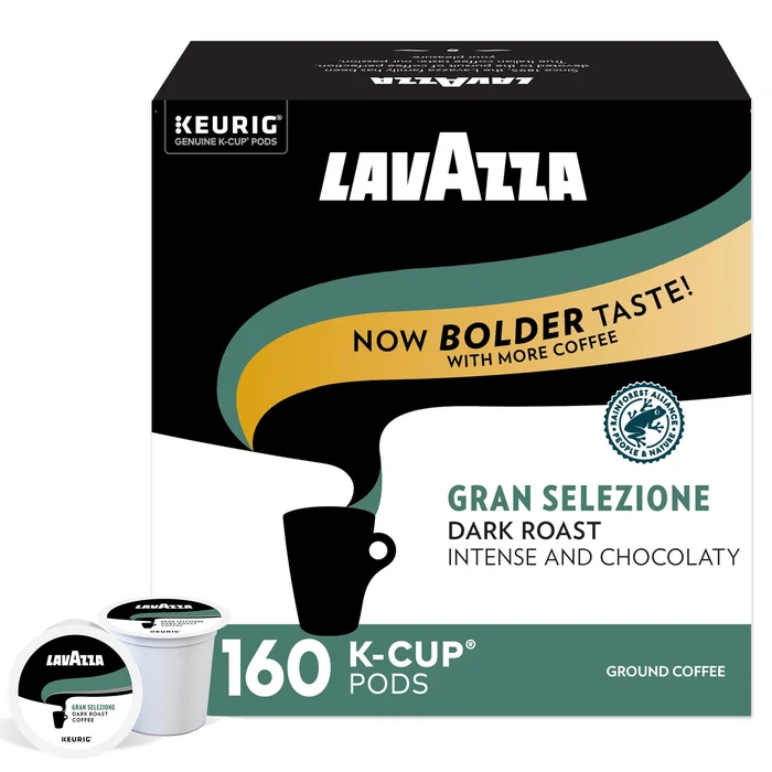 Lavazza SingleServe Coffee KCups for Keurig Brewer Pack of, Gran Selezione, 160 Count