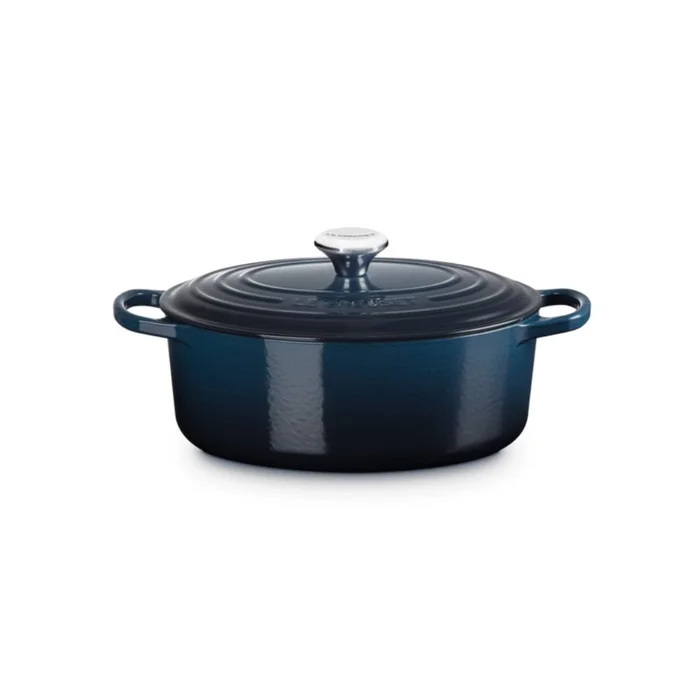 Le Creuset Signature Cast Iron Oval Casserole 29cm In Nuit