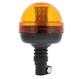 LED Amber/Orange Flashing Beacon (1/2 Lens) – Flexi DIN Spigot Fixing