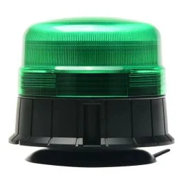 LED Green Flashing Beacon (Low Profile) – Magnetic & 3 Bolt Fixing