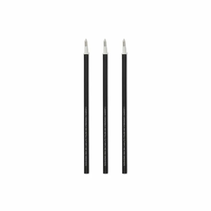 Legami Refill for Erasable Black Gel Pen Set of 3