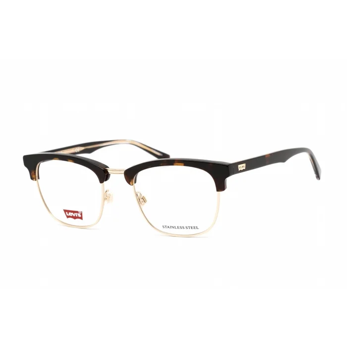 Levi’s Men’s Eyeglasses – Clear Demo Lens Havana Plastic/Metal | LV 5003 0086 00