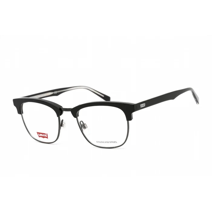 Levi’s Men’s Eyeglasses – Clear Lens Black Plastic/Metal Frame | LV 5003 0807 00