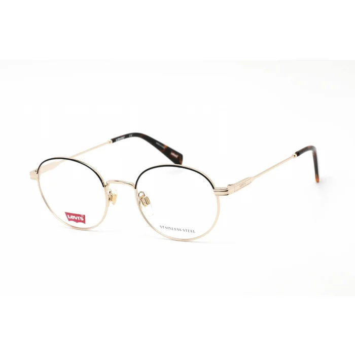 Levi’s Unisex Eyeglasses – Clear Demo Lens Gold Stainless Steel | LV 1030 0J5G 00